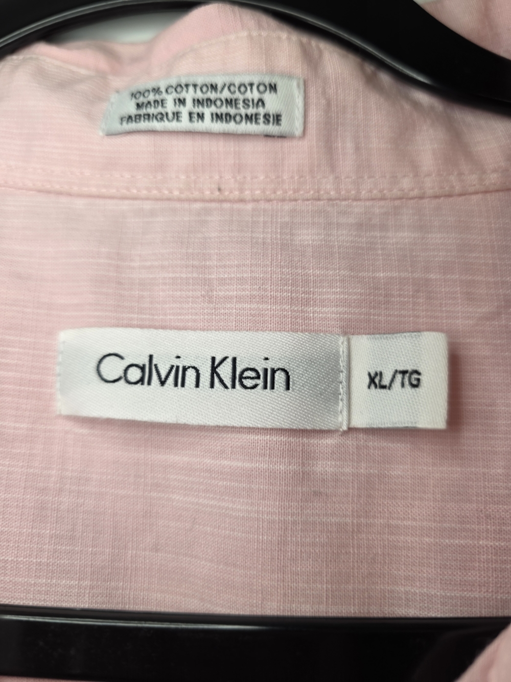 Calvin Klein Light Pink Short-Sleeve Button-Down Shirt - Picture 2 of 5